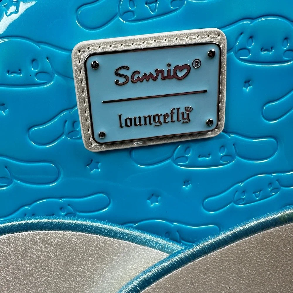 Loungefly Sanrio Cinnamaroll Mini Backpack Blue Debossed Moveable Ears Gift NEW‎